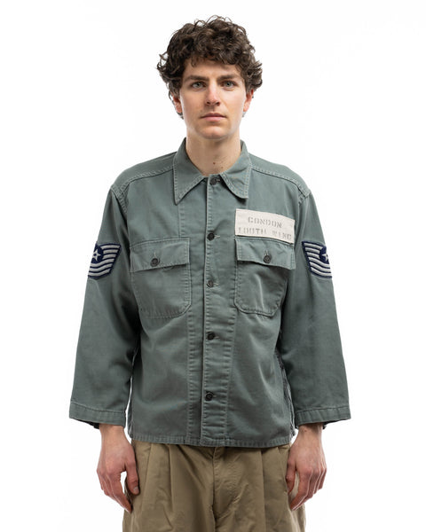 50's Sage Green USAF 13 Star Shirt - Medium