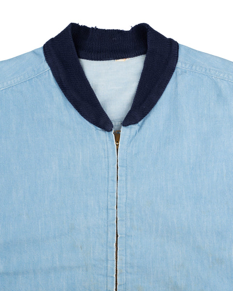 60’s Selvedge Denim Bomber Jacket - Medium