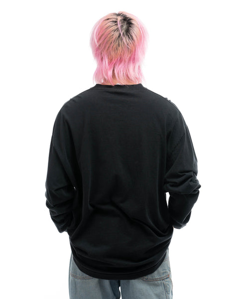 90’s Black Longsleeve Tee - XL