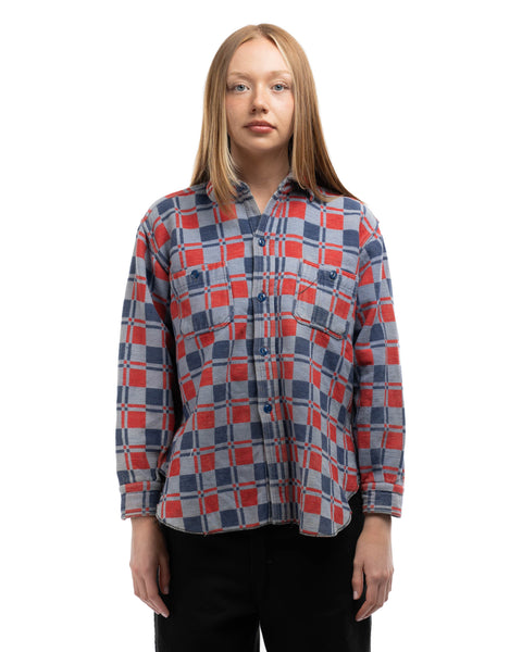 60’s Thrashed Heavy Cotton Flannel - Large