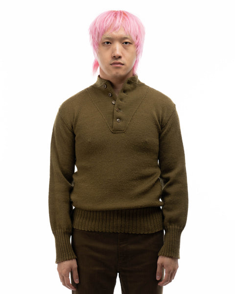 WW2 High Neck Wool Sweater - Small