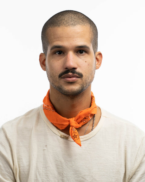 90's Orange Bandana - OS