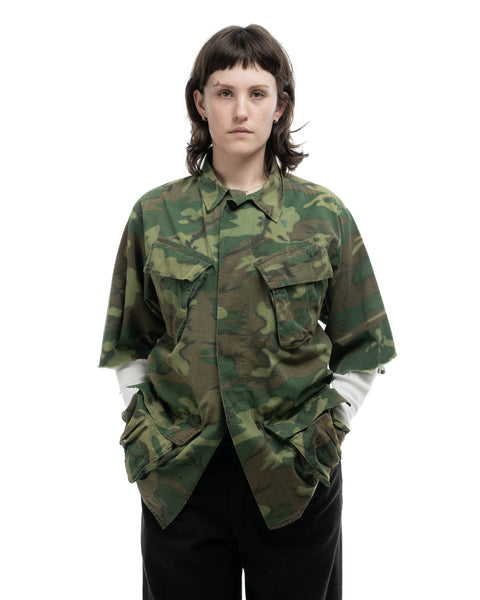 60's Camo Poplin Jungle Jacket - Small