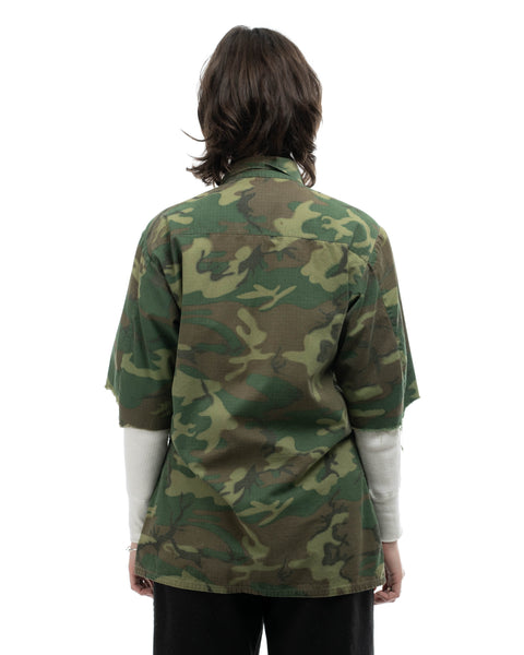 60's Camo Poplin Jungle Jacket - Small