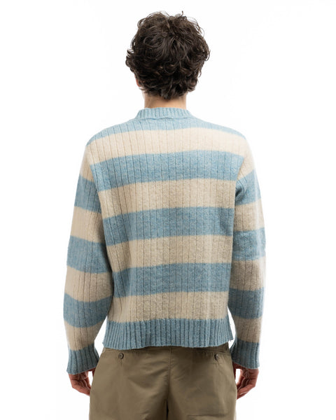70’s Striped Shetland Wool Sweater - Medium