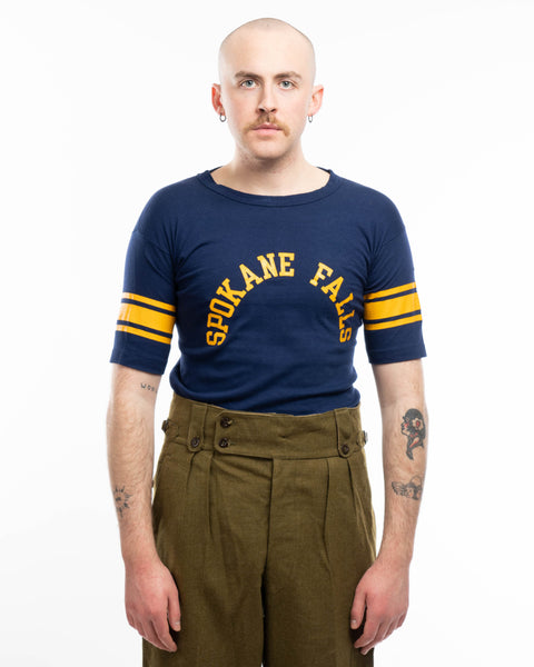 70’s Champion Blue Bar Jersey Tee - Medium