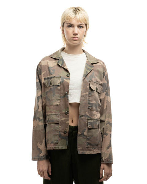 90’s Faded Camo Utility Shirt - Medium