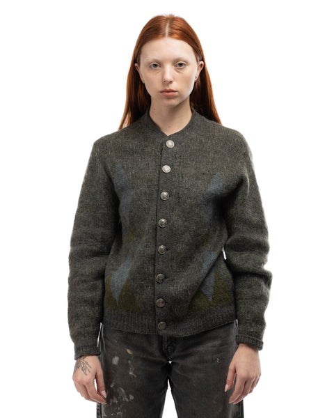 60’s Argyle Mohair Cardigan - Medium