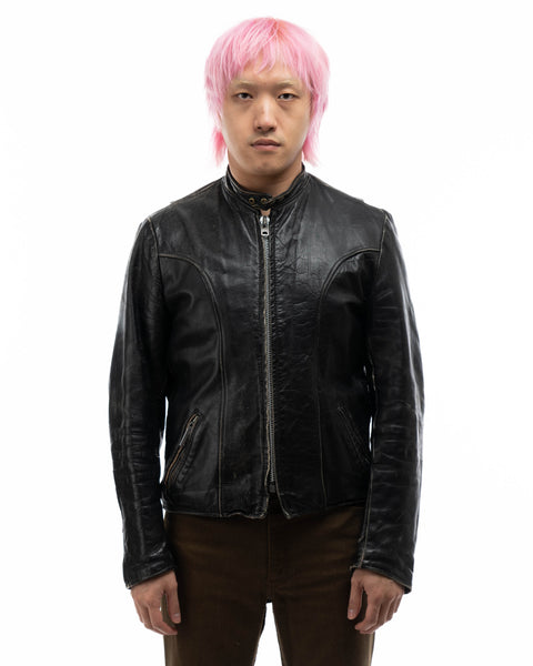 60’s Brooks Leather Moto Jacket - Medium