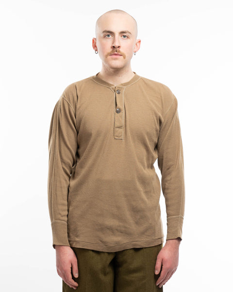 90’s Military Henley Thermal - Large