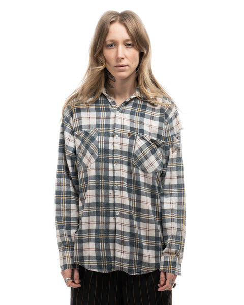 70’s Thrashed Cotton Flannel - Small