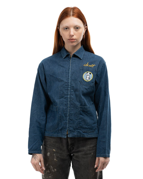 60's Patched Coast Guard Denim Coat - Small
