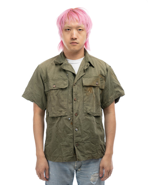 WW2 POW Short Sleeve HBT - Medium