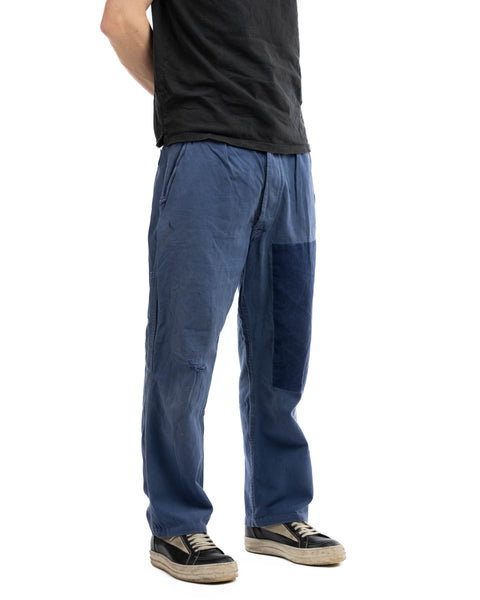 60's Thrashed French Work Trousers - 31” x 25”