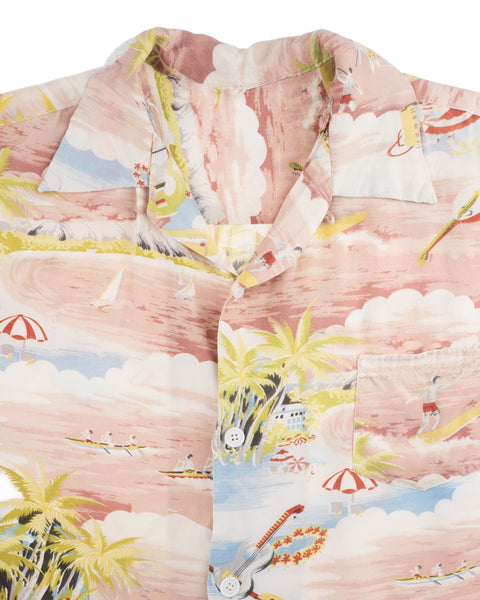 50’s Rayon Aloha Shirt - Medium