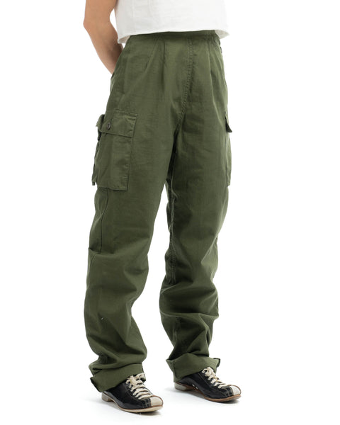 70’s Side Button Poplin Pants - 21” x 30”