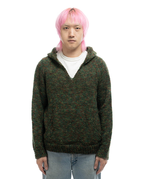 70's Hooded Knit Sweater - Medium
