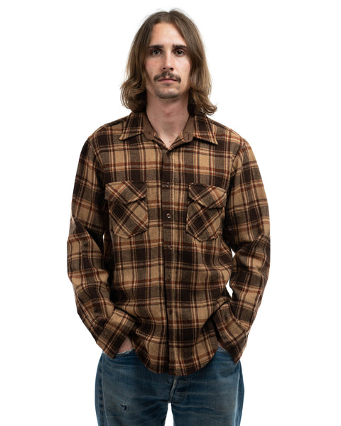 80’s Plaid Flannel Shirt - Medium