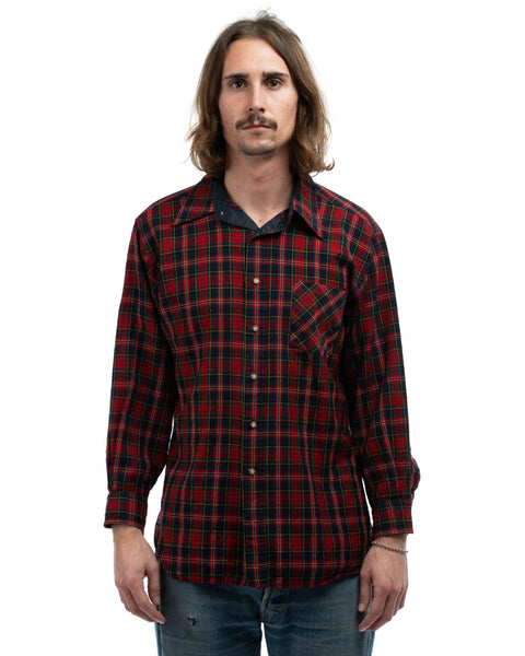 80’s Pendleton Plaid Button Up - XL