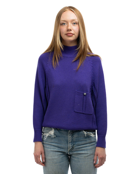 80’s Cotton Pocket Sweater - XL