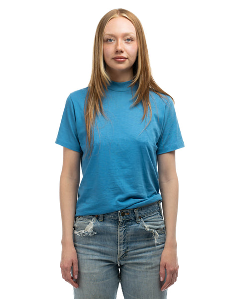 80’s Blank Mockneck Tee - Small