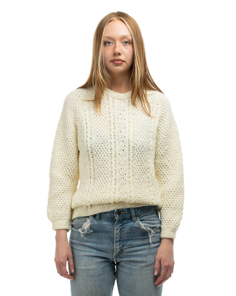 70’s Cable Knit Sweater - Small