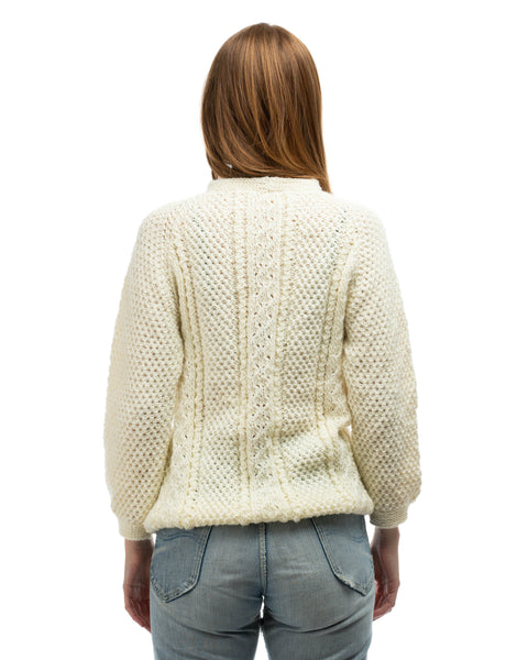 70’s Cable Knit Sweater - Small