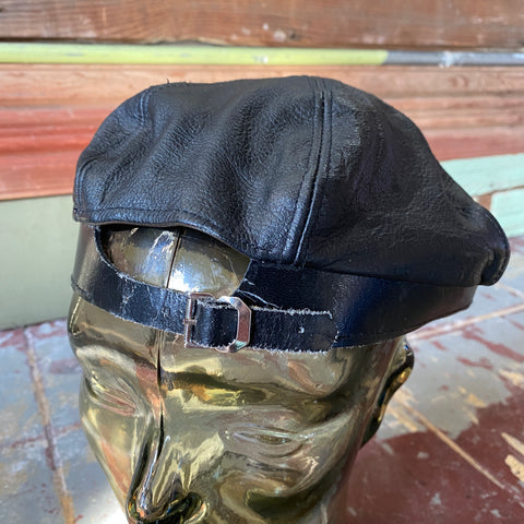 70's Leather Cap - OS