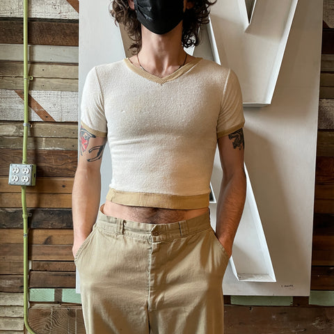 70’s Terrycloth Ringer Tee - XS