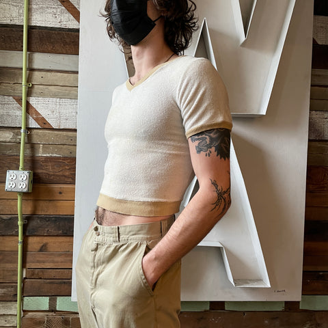 70’s Terrycloth Ringer Tee - XS