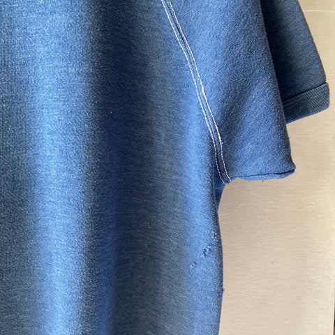60's Collegiate Short Sleeve Sweatshirt - Medium