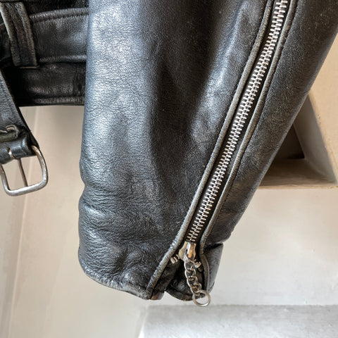 80’s Leather Biker Jacket - Medium