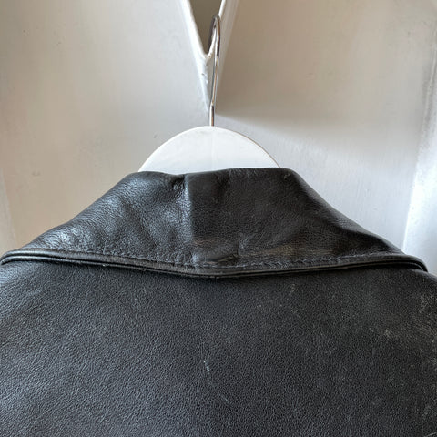 80’s Leather Biker Jacket - Medium