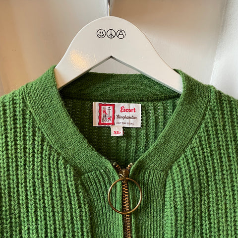 60’s Wool Zip Sweater - XL