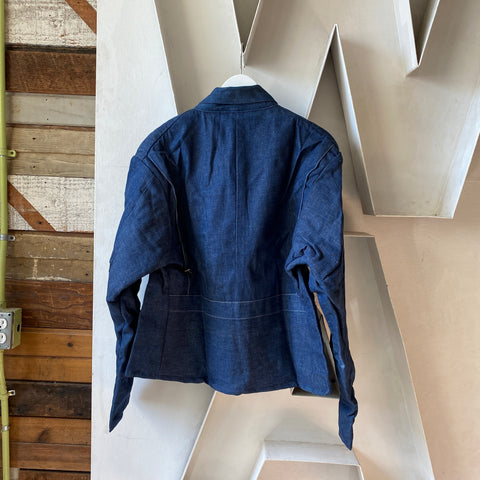 70's Unworn Blanket Lined Denim Jacket - XL