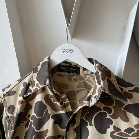80's Camo Pullover Shirt - Large