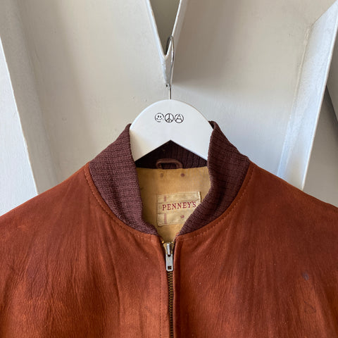 60's Penney’s Suede Bomber - Small