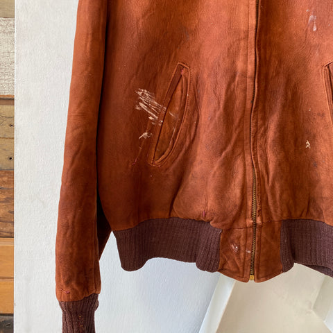 60's Penney’s Suede Bomber - Small
