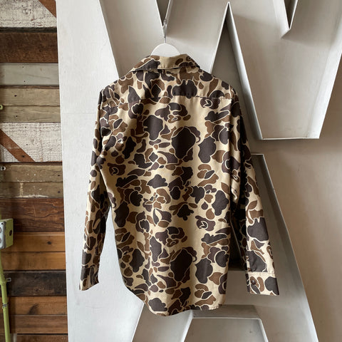 80's Camo Pullover Shirt - Large