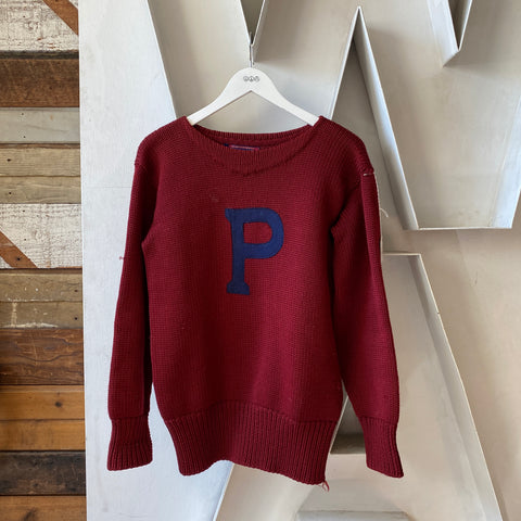 40's Spalding Collegiate Sweater - Medium