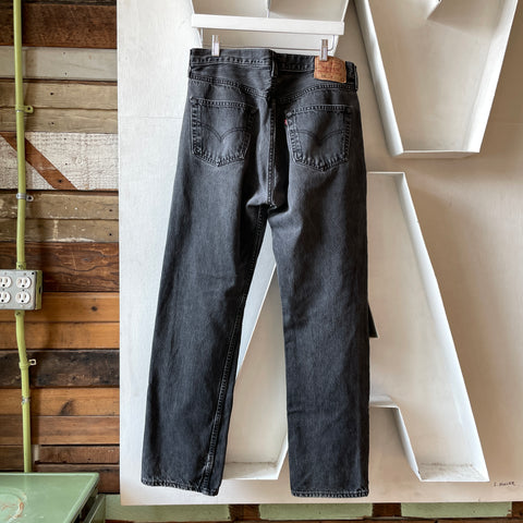 90’s Black Levi’s 501 Denim - 33” x 30”