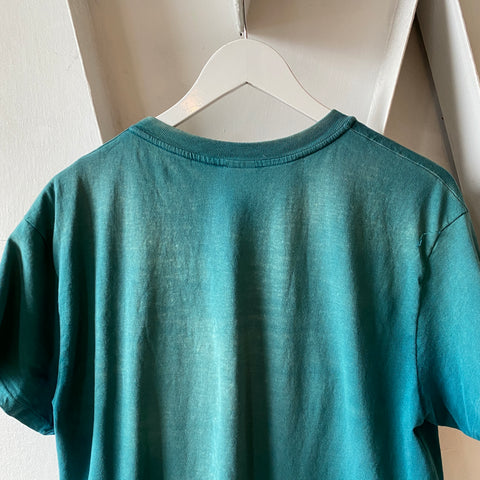 90’s Faded Blank Pocket Tee - Medium