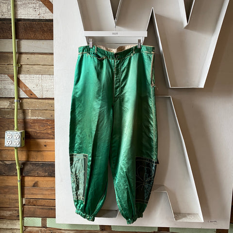 20’s Satin Buckle Back Pants - 34” x 25”