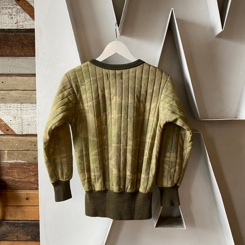 70’s Saf-T-Bak Camo Quilted Sweatshirt - Small