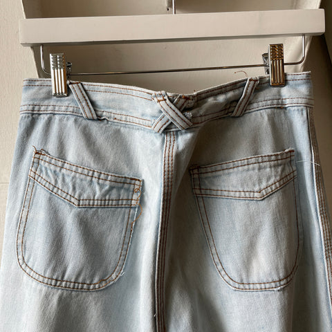 70’s Brand-New-Generation Thrashed Flares - 29” x 32”