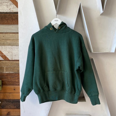 70's Champion Double Face Military Hoodie - Large