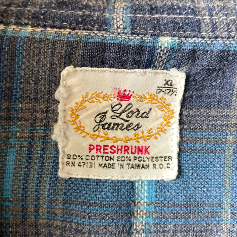 60’s Plaid Flannel - XL