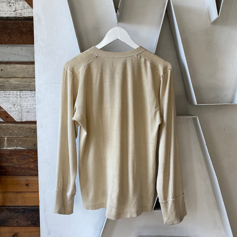 60’s Thermal Henley - Large