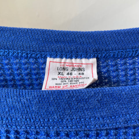 90's Blue Thermal Shirt - XL