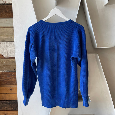 90's Blue Thermal Shirt - XL